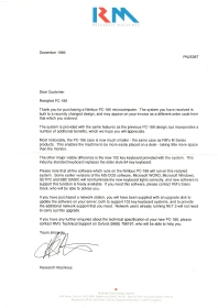RM Nimbus Slimline transistion letter