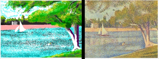 The Seine and la Grande Jatte - Springtime 1888